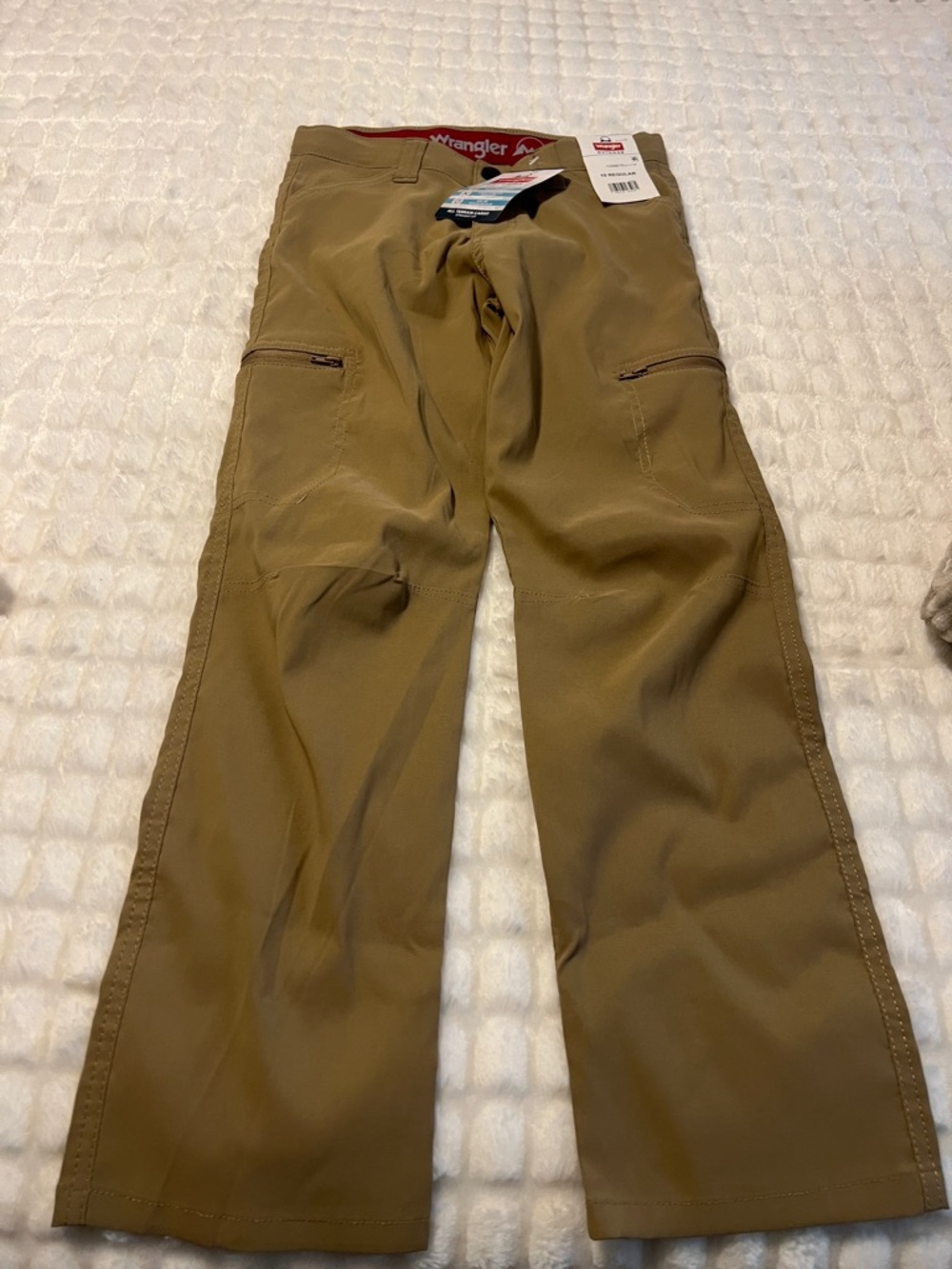 Wrangler khaki long pants with Utility Pockets